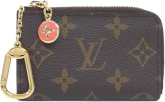 Louis Vuitton Marron Coated Canvas Coin Purse/Coin Case (Pre-Owned)