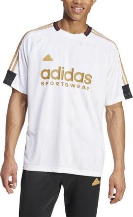 adidas Mens adidas Tiro NTPK T-Shirt - White/Gold Size XXL