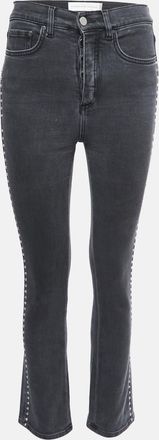 Victoria Beckham Grey Denim Studded Jeans S Waist