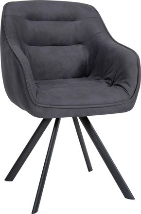 Clp Silla De Comedor Russel Negro Tejido Vintage