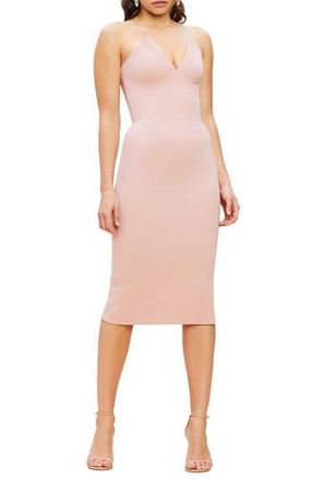 Dress The Population Perla Strapless Dress in Blush at Nordstrom Rack, Size X-Small