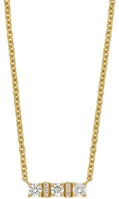 Bony Levy Audrey Small Diamond Bar Pendant Necklace in 18Ky at Nordstrom Rack