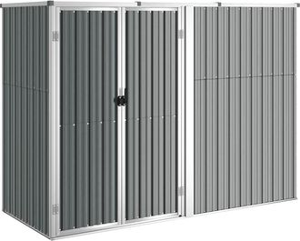 vidaXL Cobertizo Herramientas Jard&iacute;n Acero Galvanizado 225x89x161 Vidaxl