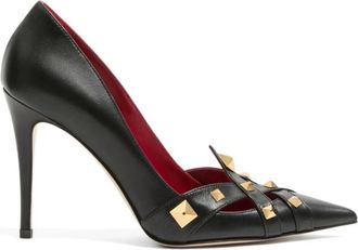 Valentino Garavani Schoenen, Dames, Zwart, 39 1/2 EU, Leer, With Heel Pump