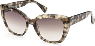 Max Mara MM0040 55F Womens Sunglasses White Size 54