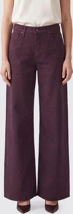 Mother Jeans wide leg The Rerun Sneak a vita alta in denim di cotone