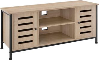 TecTake Mueble bajo para televisor 110x41,5x50,5cm, madera industrial clara