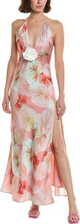 Bardot Aradia Printed Halter Neck Maxi Dress