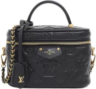 Louis Vuitton Pre-owned Monogram Vanity Coussin Lamsleer Tas - Dames - Vintage Schoudertas - Zwart - ONE Size - Leer - Vintage