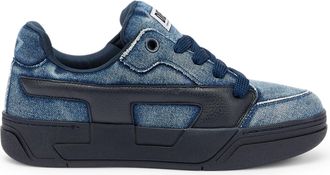 Diesel S-D-Ollie - Sneakers in washed frayed denim - Sneakers - Man - Blue