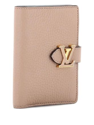 Louis Vuitton LV Vertical Wallet Taurillion Leather Compact small wallets - Toni neutri