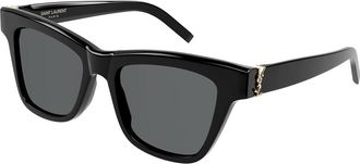 Saint Laurent SL M106 Polarized 005 Womens Sunglasses Black Size 52 - Free RX Lenses - Free RX Lenses