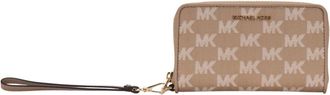 Michael Kors Polszak - Dames - Clutches - Beige - ONE Size - Leer - Tassen