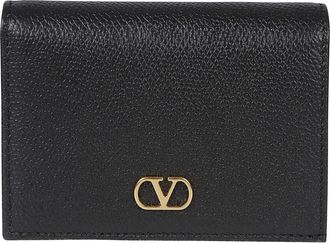 Valentino Garavani VLogo Signature Portemonnee - Dames - Portefeuilles - Zwart - ONE Size - Leer - Accessoires