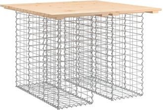 vidaXL Vidaxl - Garden Bench Gabion Design 100x102x72 cm Solid Wood Pine