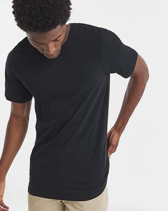Jacamo Pure Cotton Crew Neck T-Shirt Extra Long