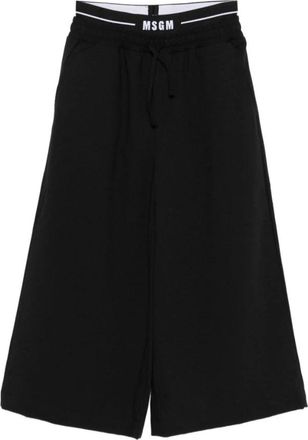 Msgm Pantalone - male - MSGM - Sweatpants - Black - 14 Y - Kids