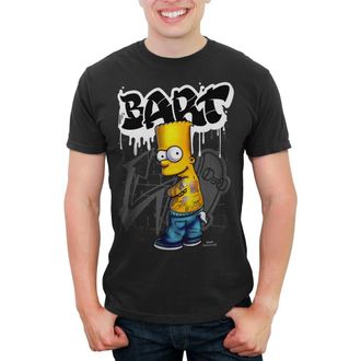 The Simpsons Mens The Simpsons Bart Tattoo Brick Paint Graphic T-Shirt in Black at Nordstrom, Size Xxx-Large