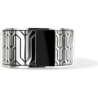 John Hardy Icon 50 Signet Ring in Black Onyx at Nordstrom, Size 10