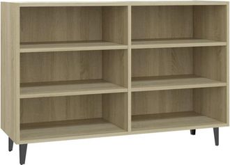 vidaXL Vidaxl - Aparador de madera contrachapada roble Sonoma 103,5x35x70 cm