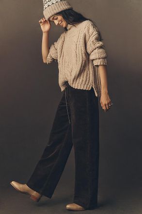 Habitual Jade Mid-Rise Wide-Leg Drawstring Jeans