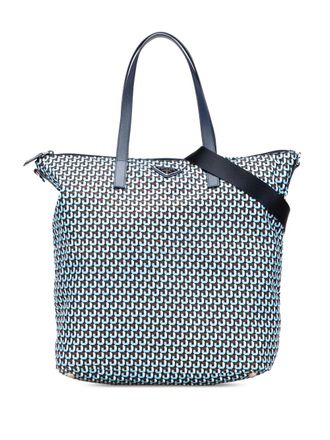 Prada 2013-2025 Tessuto Stampato tas - Blauw