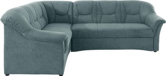 Domo Collection Ecksofa »Sarafina zeitlos und komfortabel, optional mit Federkern, L-Form« wahlweise mit Bettfunktion