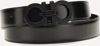 Ferragamo Cintura reversibile e regolabile con Gancini zigrinato Man 105