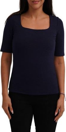 Cyrus Textured Elbow Sleeve Top in Eclipse at Nordstrom Rack, Size X-Large