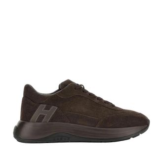 Hogan Hi-Light Sneakers - Heren - Sneakers - Bruin - 41 1/2 EU - Katoen - Schoenen