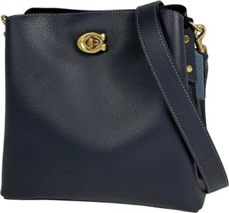 Coach Pre-owned Cross Body Bags, female, Blue, Size: ONE SIZE Pre-owned Shoulder bag