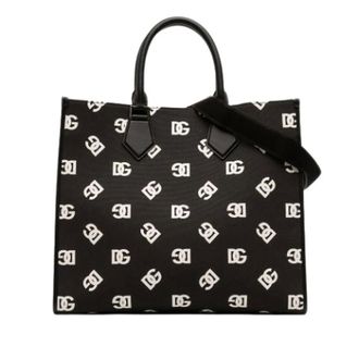Dolce & Gabbana Pre-owned Tote Bags, female, Black, Size: ONE SIZE Pre-owned Canvas Satchel
