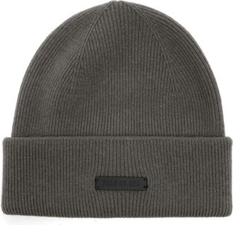 Fear of God Zwarte Beanie Muts - Heren - Hoeden - Zwart - ONE Size - Kasjmier - Accessoires