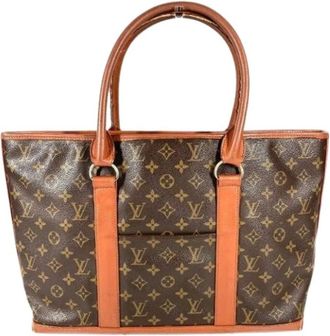 Louis Vuitton Pre-owned Tote Bags, female, Brown, Size: ONE SIZE Pre-owned Canvas Tote Bag