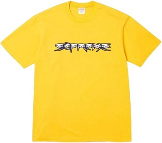 SUPREME FW26 Skulls Spellout T-Shirt Yellow SUP-FW26-004-YEL