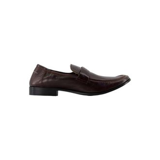 Maison Margiela Schoenen, Heren, Bruin, 44 EU, Leer, Athene Leren Penny Loafer