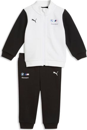 Puma x BMW M Motorsport Kids Fleece Zip Jacket & Joggers Set in Puma Black at Nordstrom, Size 2T
