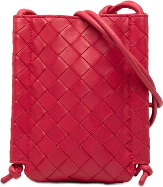 Bottega Veneta Pre-owned Bottega Veneta Mini Nappa Intrecciato The Knot Crossbody Unisex J5FGPQIJIDLA8DRX