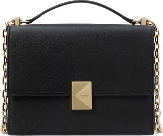 Kate Spade New York deco pebbled leather convertible crossbody bag in Black at Nordstrom