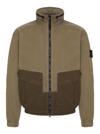 Stone Island COTTON JACKET WITH BADGE - Stone Island - Man