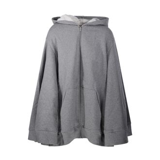 7 For All Mankind Sudadera con capucha y cremallera oversize - Sweatshirts & Hoodies - Mujer - Gris - S