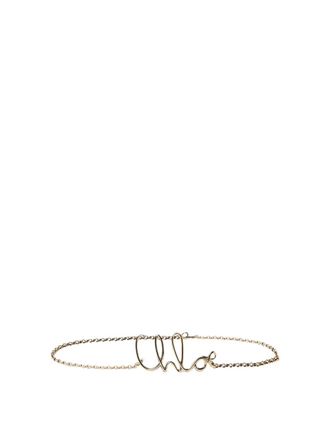 Chlo&eacute; Belt Logo chain belt