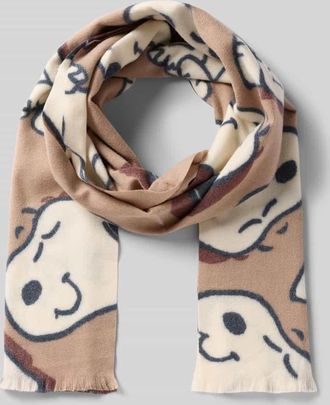 Codello Schal mit Ausfransungen in Beige, Größe 1