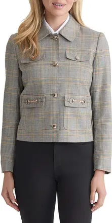 Jones New York Patch Pocket Jacket in Jonagold Multi at Nordstrom, Size X-Large