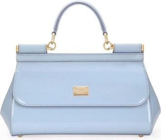 Dolce & Gabbana medium Elongated Sicily tote bag - women - CALFSKIN/CALFSKIN/Cotton - One Size - Blue