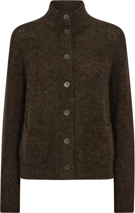 Mos Mosh Gebreide kleding - Dames - Vesten - Bruin - XS - Truien & Vesten