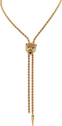 Roberto Cavalli Crystal-Embellished Panther Necklace