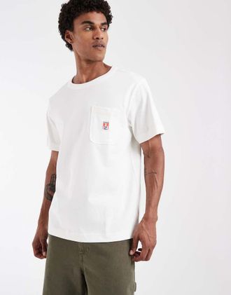 Wrangler T-shirt color bianco consumato con tasca
