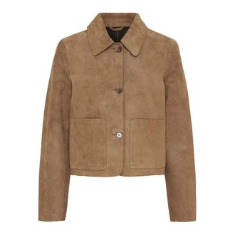 BTF-CPH Giacca in camoscio Sonja - - Jackets - Donna - Marrone - 2XL