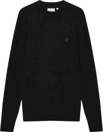 Lyle & Scott Cotton Merino Full Zip Vest - Heren - Ronde hals truien - Zwart - L - Katoen - Truien & Vesten